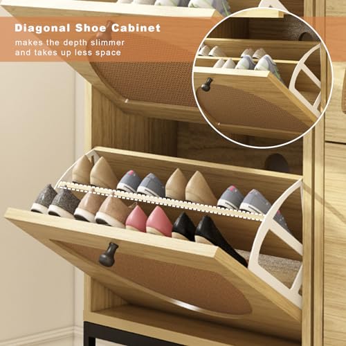 Faux Wooden Shoe Shoe Storage Cabine of 2