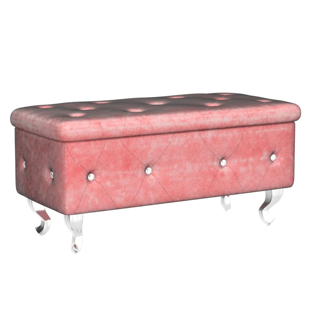 37 Inch Oval Storage Bench