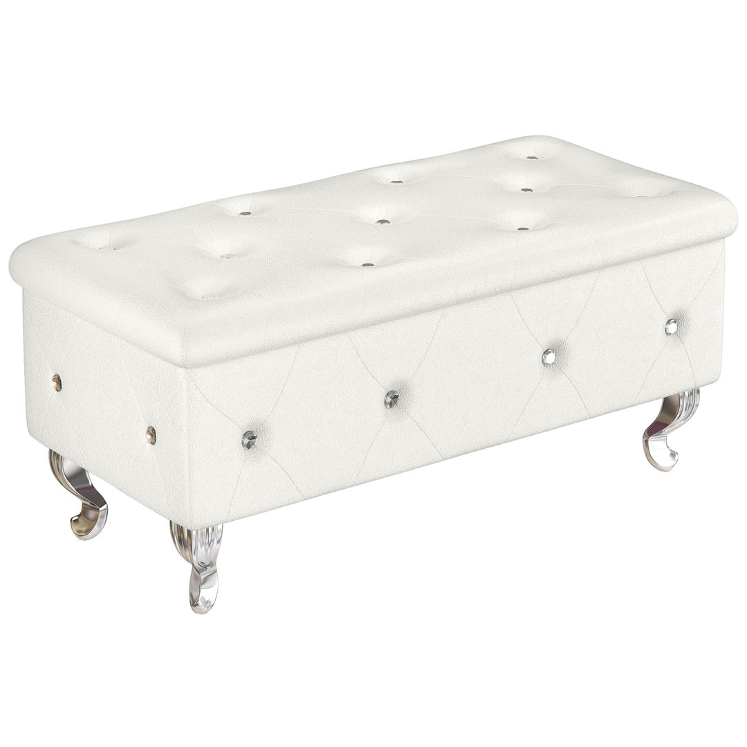 37 Inch Oval Storage Bench