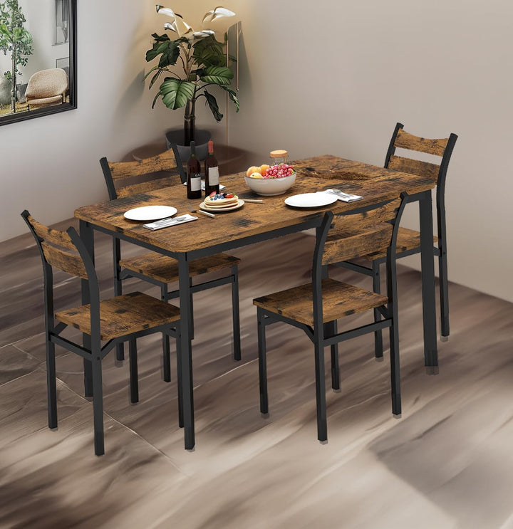 5-Piece Vintage Dining Table Set