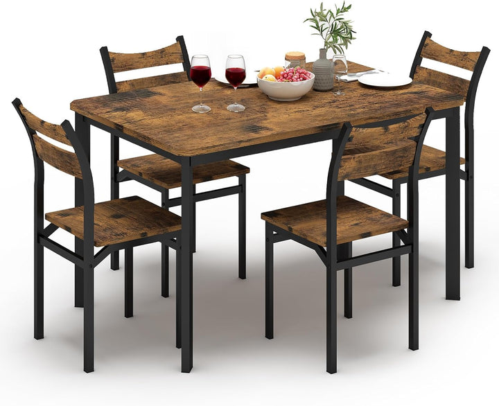 5-Piece Vintage Dining Table Set