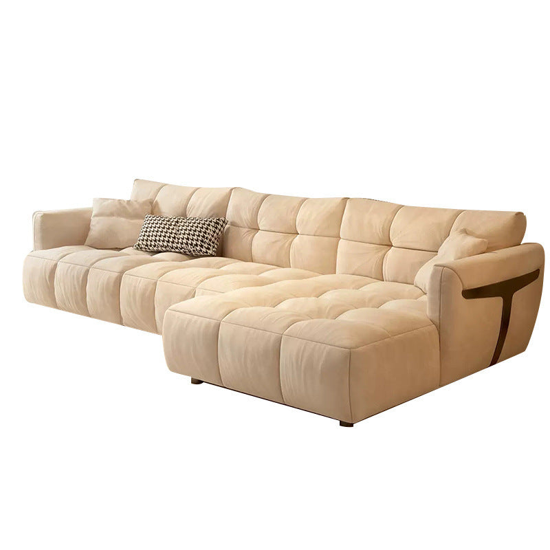 Baxter Minimalist Fabric Modern Puff Cream Sofa – Hooseng Furniture