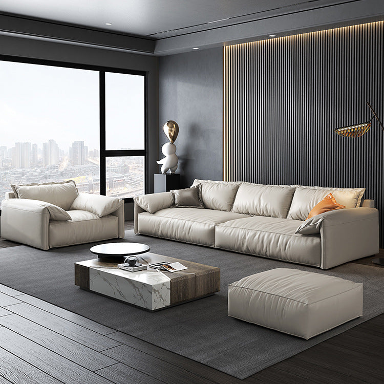 Madge Modern Technical Cloth Sectional with Chaise Set With Ottoman ...